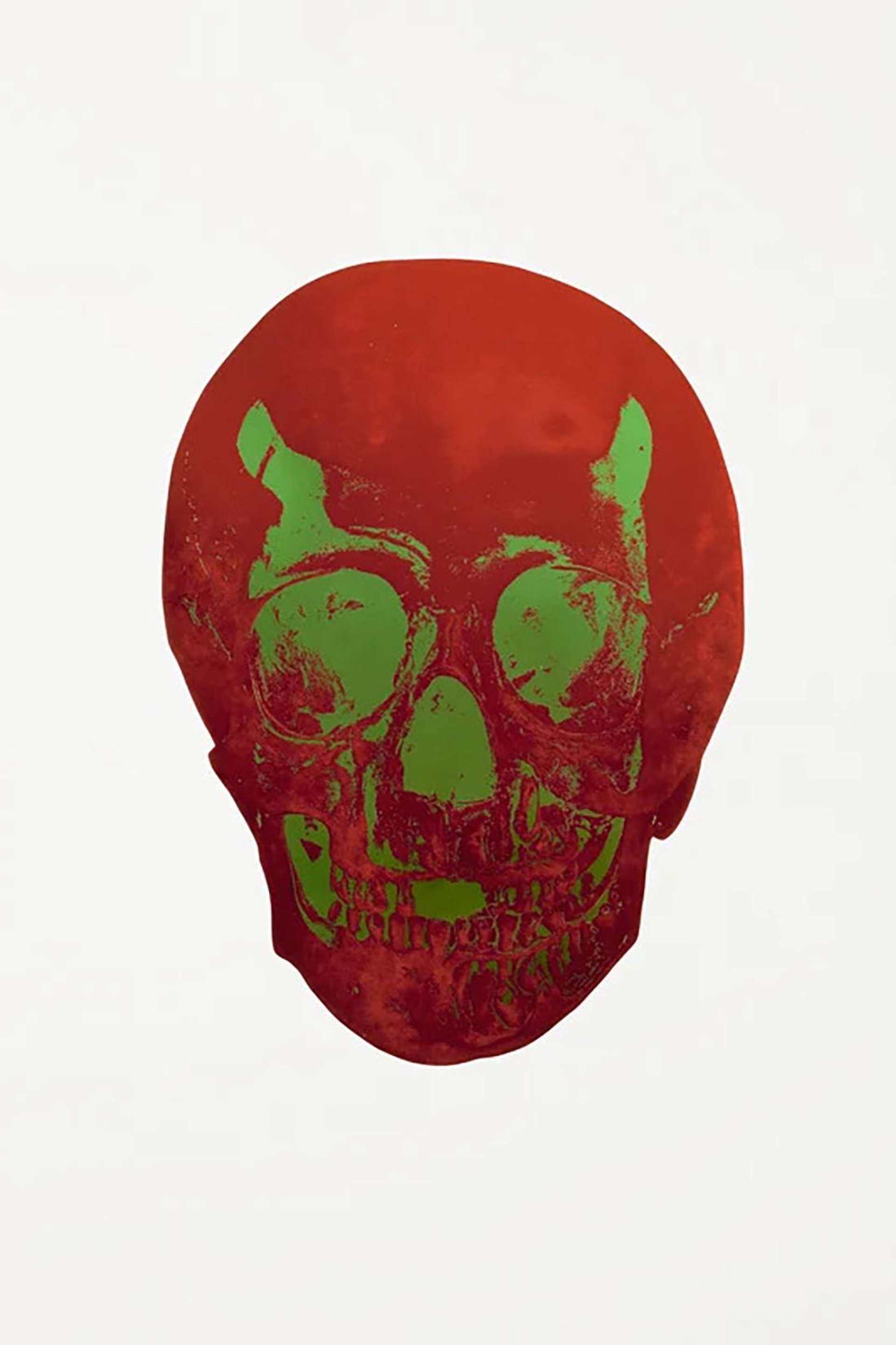 Damien Hirst: The Dead (chilli red, lime green) - Signed Print