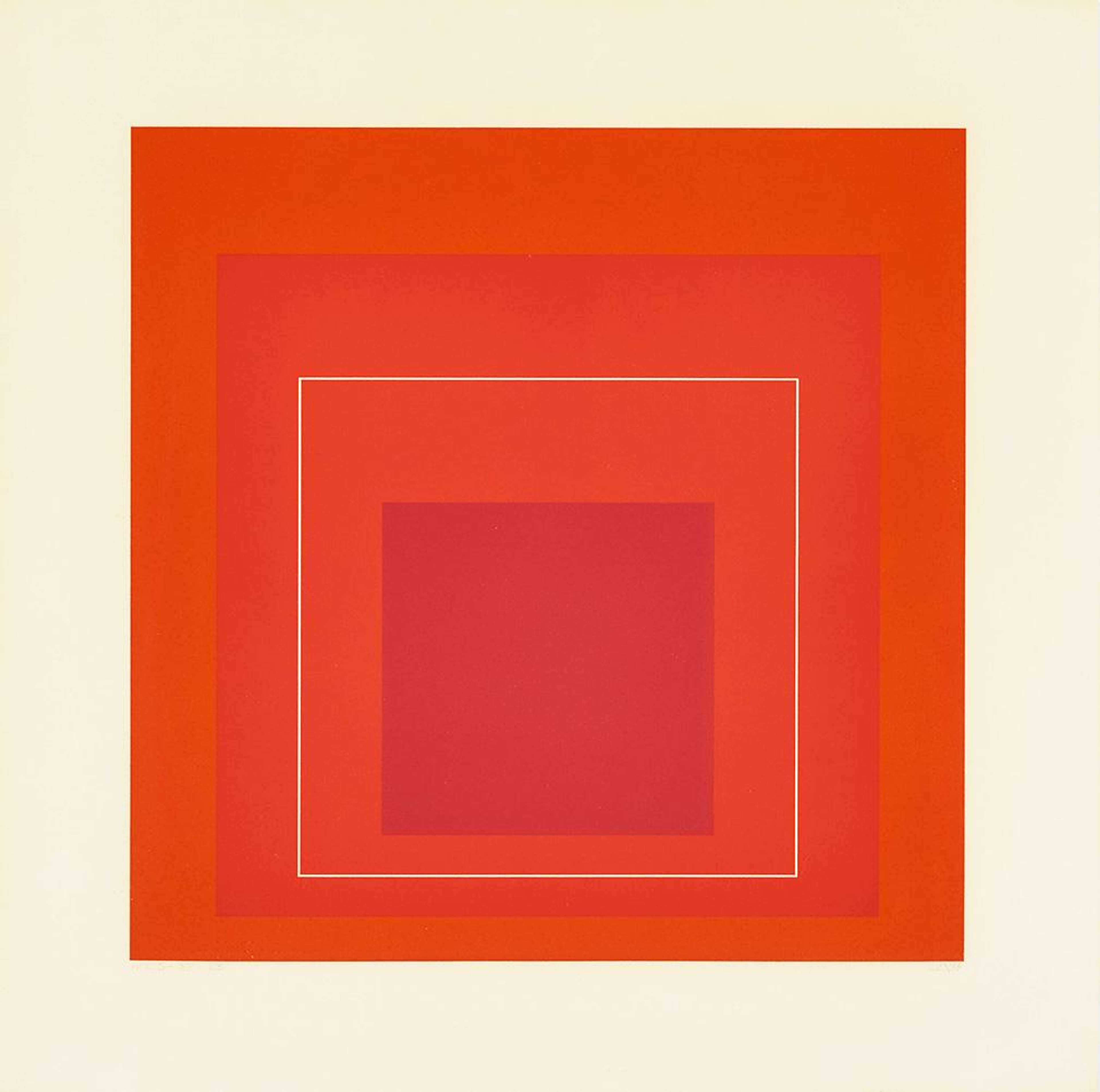 WLS XV - Signed Print by Josef Albers 1966 - MyArtBroker