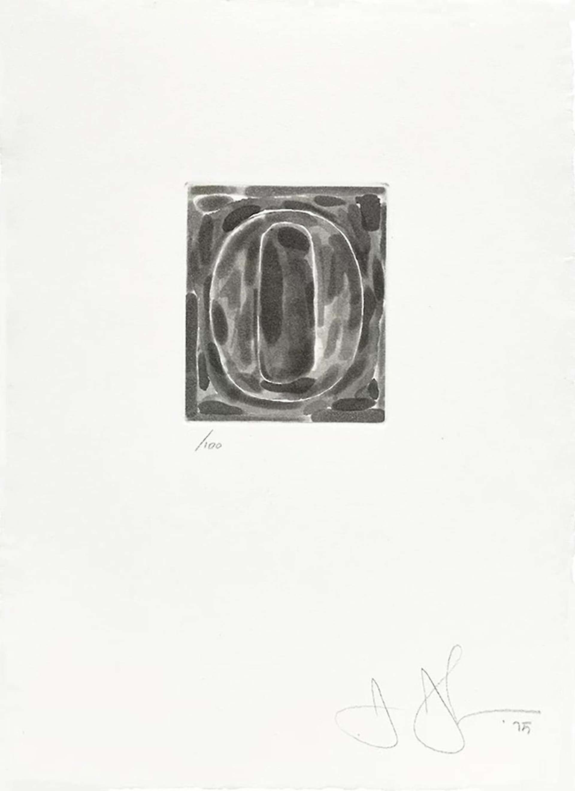 0 (ULAE 156) - Signed Print by Jasper Johns 1975 - MyArtBroker