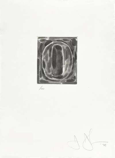 0 (ULAE 156) - Signed Print by Jasper Johns 1975 - MyArtBroker