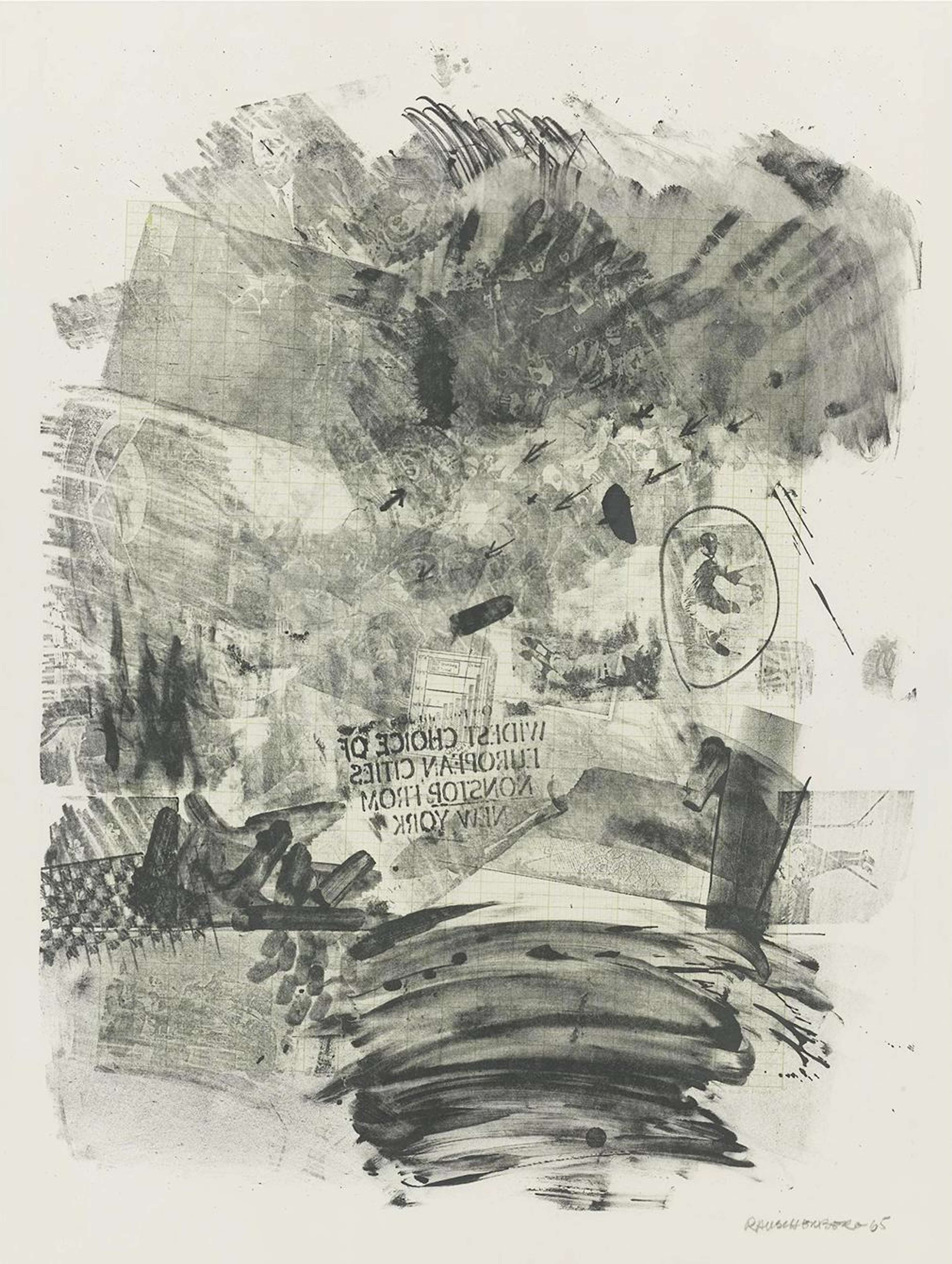 Lawn - Signed Print by Robert Rauschenberg 1965 - MyArtBroker