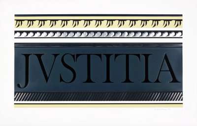 Roy Lichtenstein: Entablature X - Signed Print