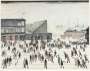 L S Lowry: Going To The Match - Signed Print