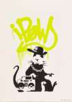 Gangsta Rat (AP lime green) - Signed Print
