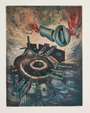 Roberto Matta: Plate 5, Hom'mère (Chaosmos) - Signed Print