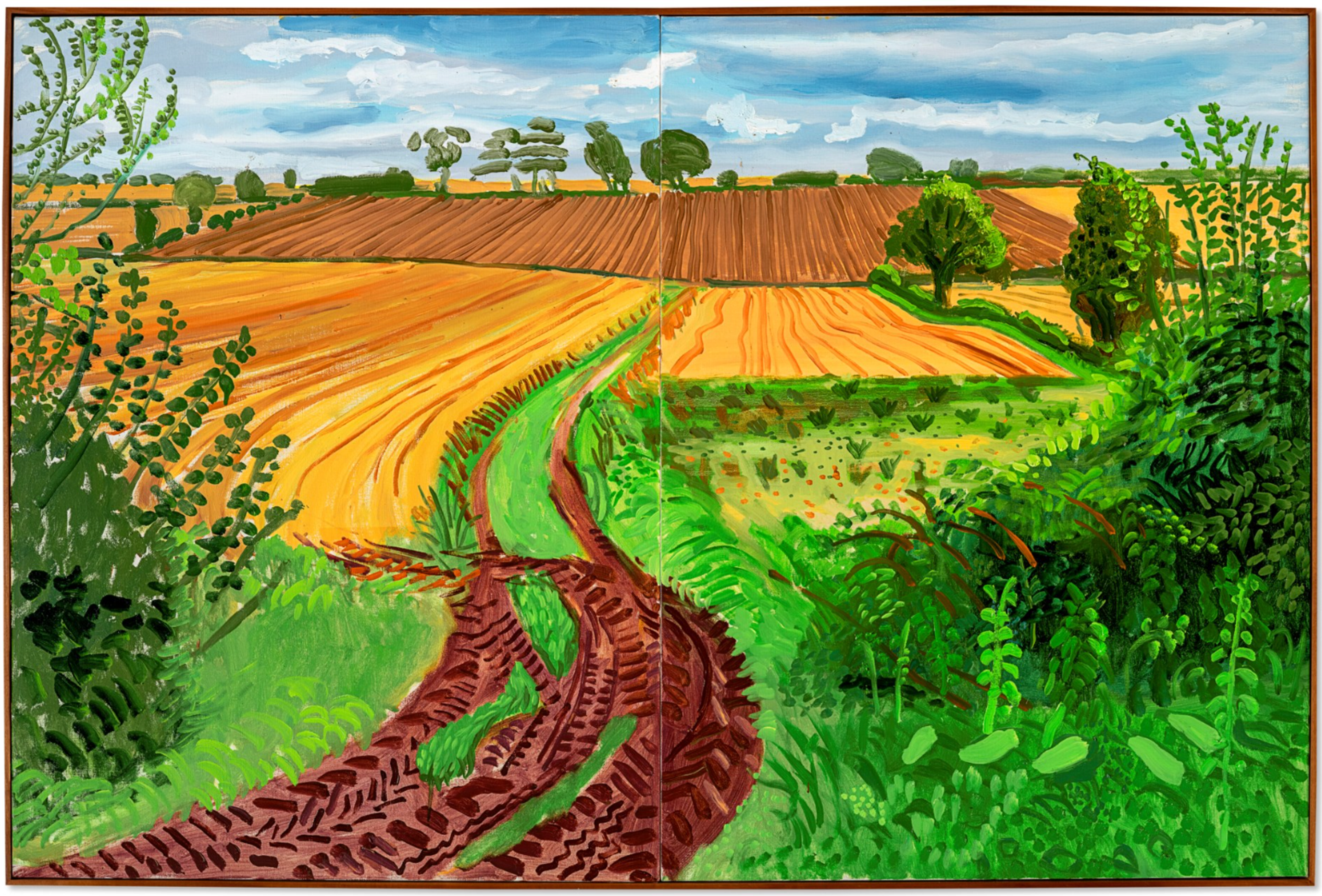 Between Kilham and Langtoft by David Hockney - Christie's