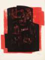 Henry Moore: Black On Red - Signed Print