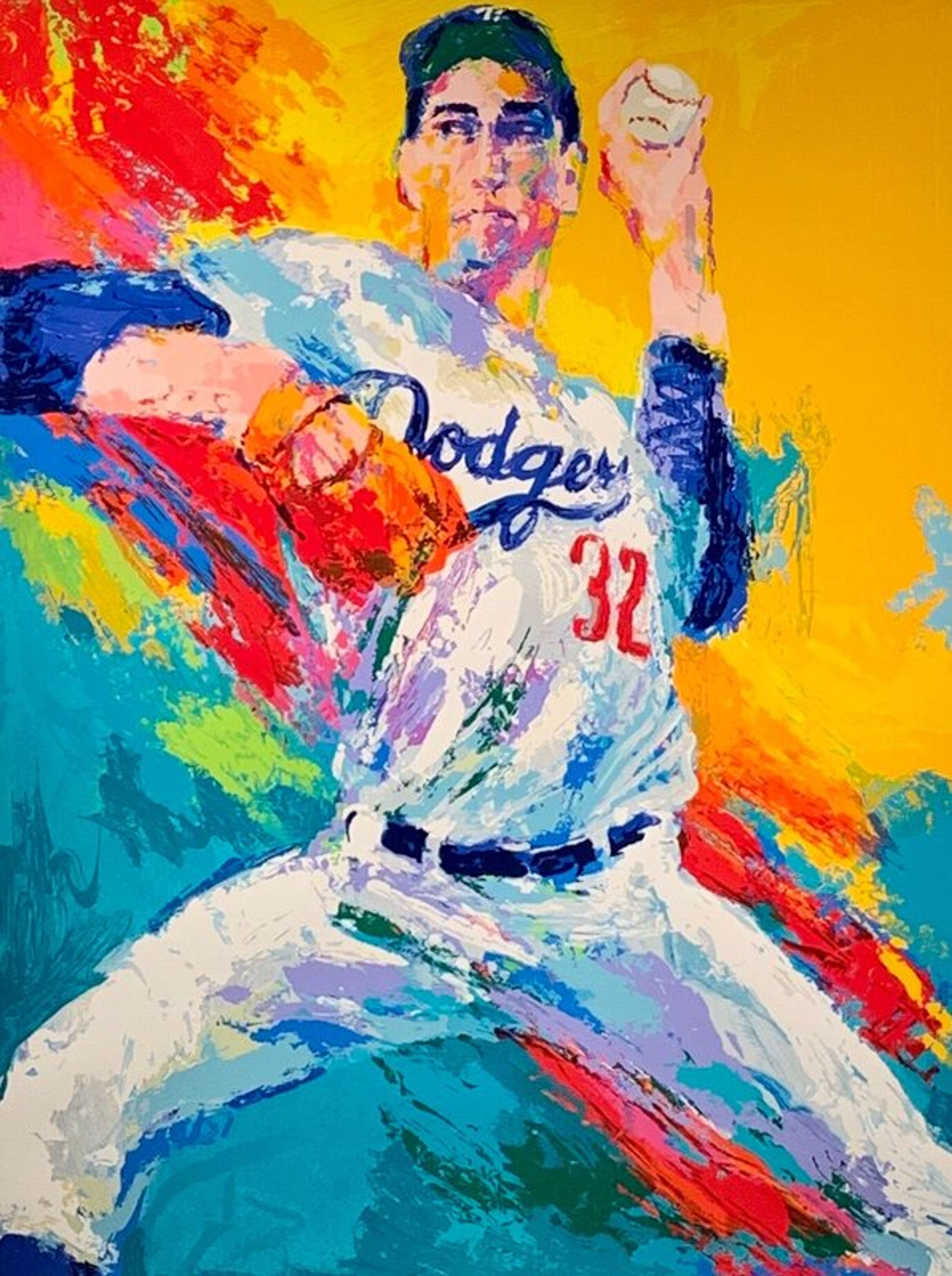 Sandy Koufax - Signed Print by Leroy Neiman 1991 - MyArtBroker