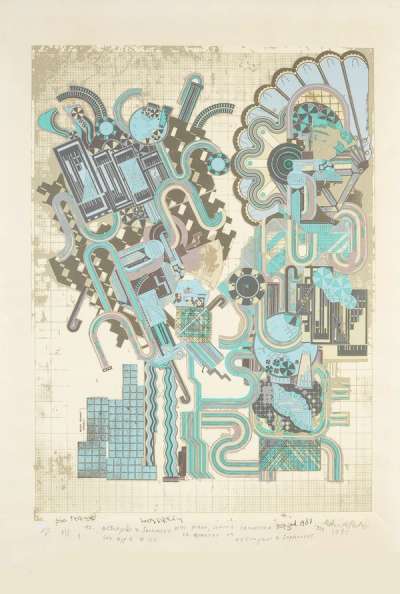 Calcium Light Night 2 - Signed Print by Eduardo Paolozzi 1977 - MyArtBroker