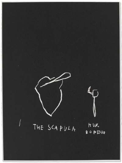 Jean-Michel Basquiat: Anatomy, The Scapula - Signed Print