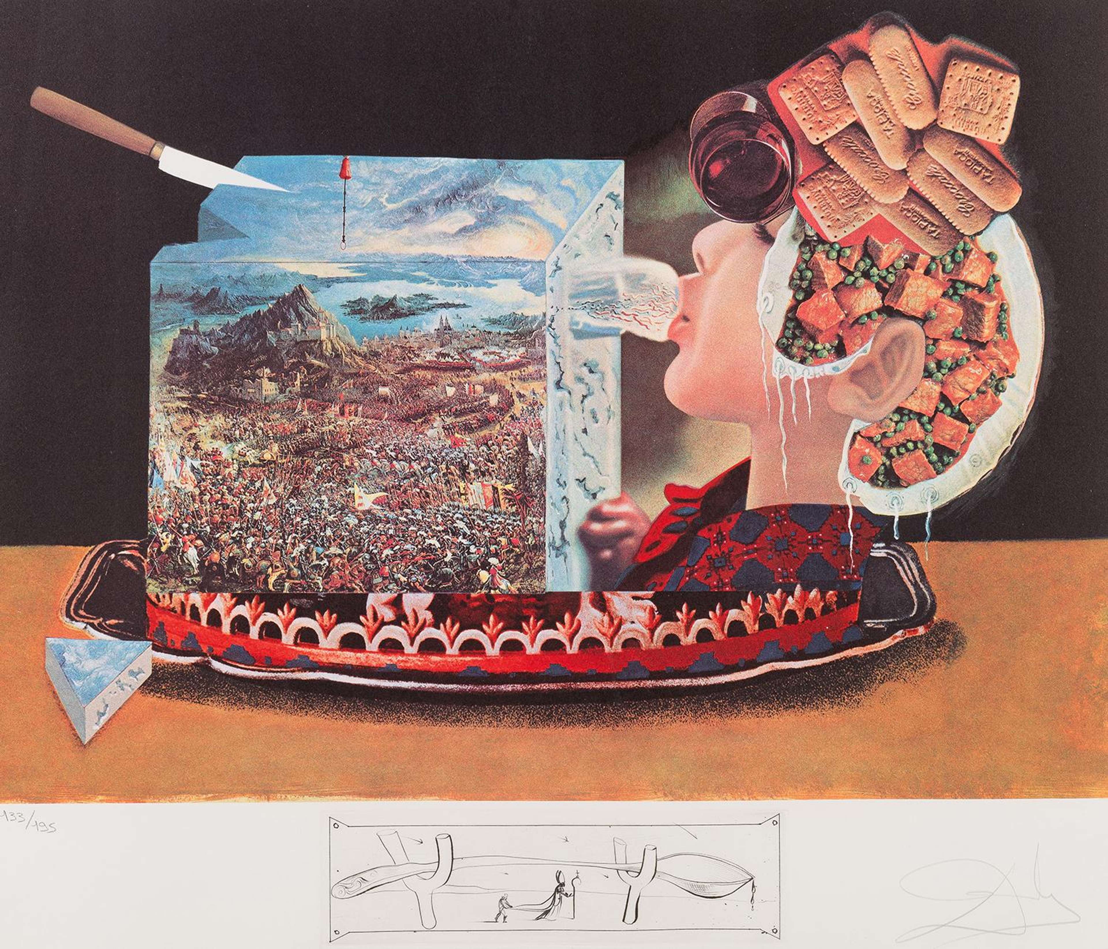Les Pios Noches - Signed Print by Salvador Dali 1977 - MyArtBroker