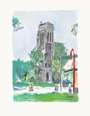 Maurice Utrillo: La Tour Saint Jacques - Signed Print