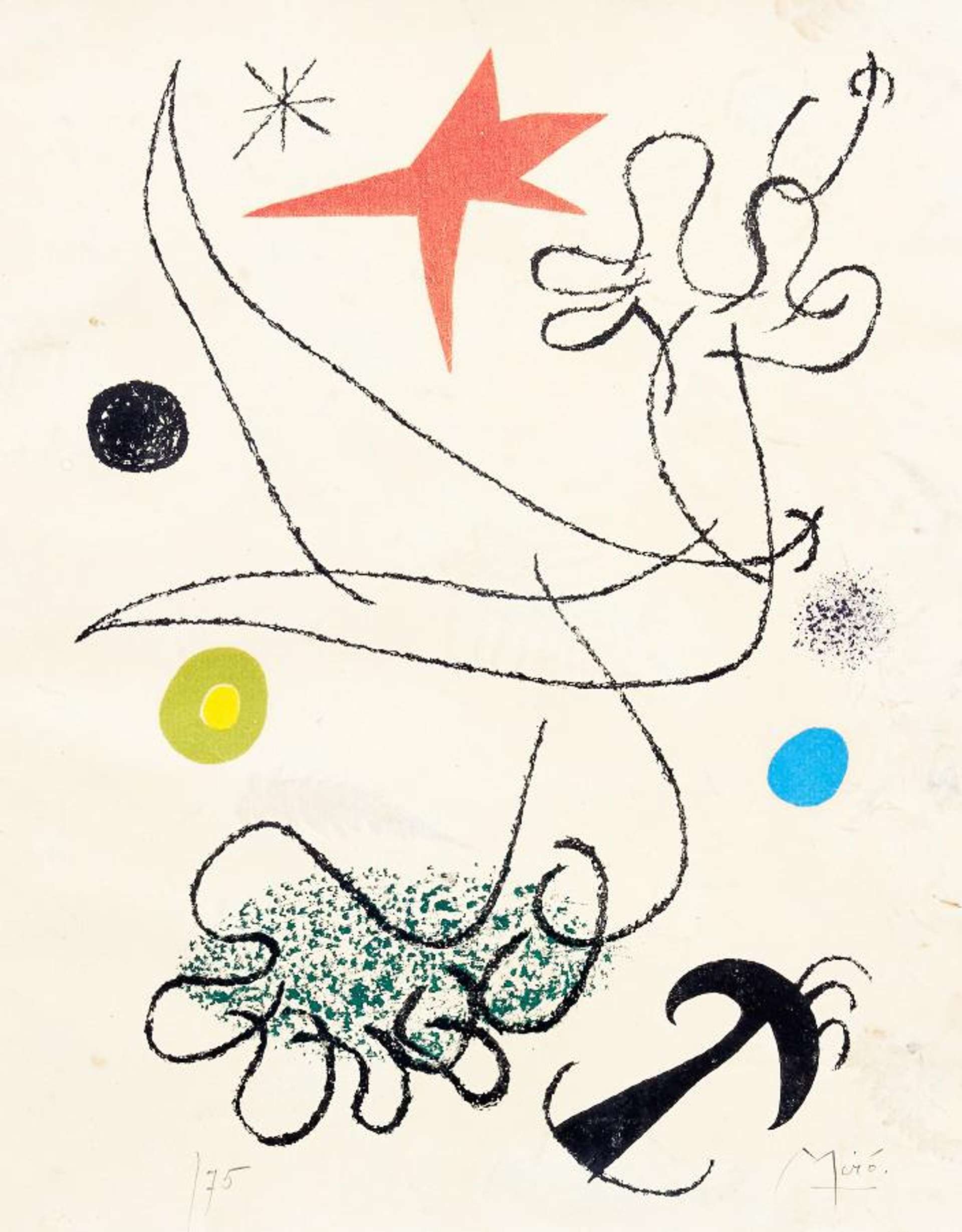 Joan Miró: Mavena - Signed Print
