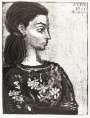 Pablo Picasso: Femme Au Corsage À Fleurs - Signed Print