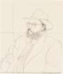 David Hockney: Henry Geldzahler With Hat - Signed Print