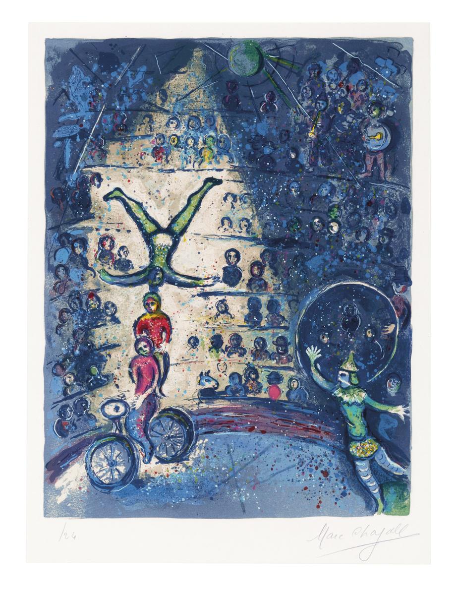 Marc Chagall Le Cirque One Plate Signed Print 1967