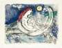Marc Chagall: Paysage Bleu - Signed Print