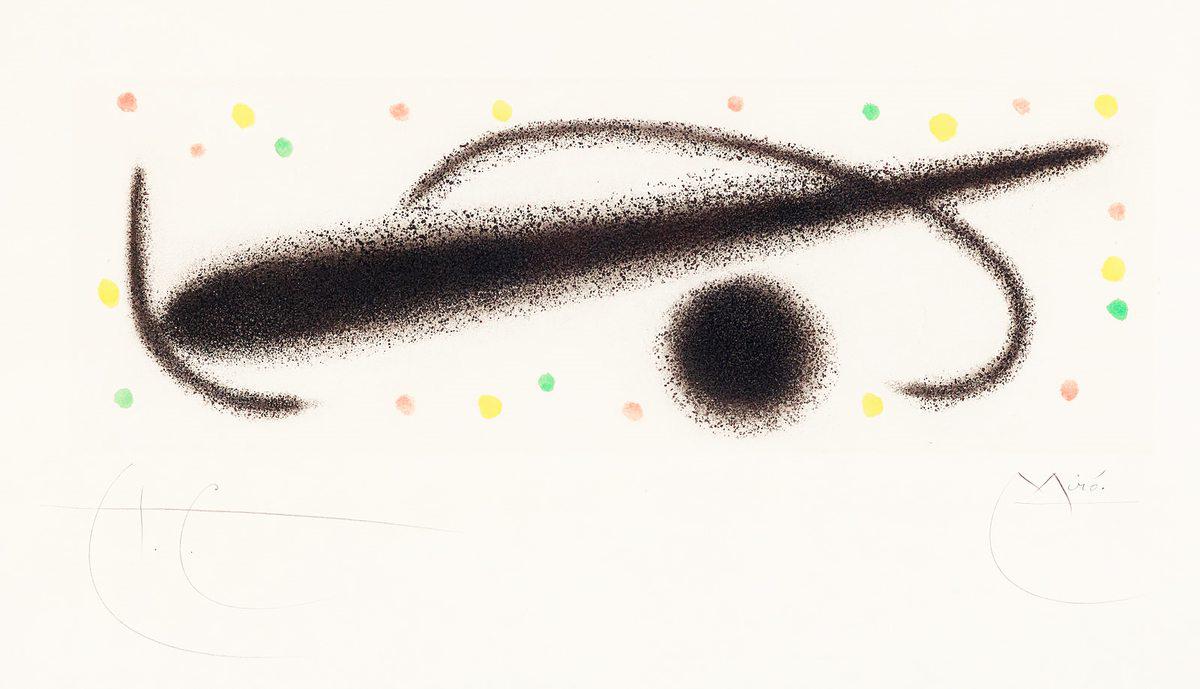 Joan Miro Fusées (D.243) (Signed Print) 1959