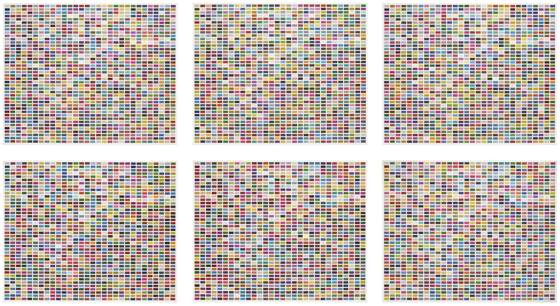 Gerhard Richter Farbfelder. 6 Anordnungen Von 1260 Farben
