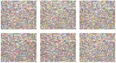 Farbfelder. 6 Anordnungen Von 1260 Farben (complete set) - Signed Print by Gerhard Richter 1974 - MyArtBroker