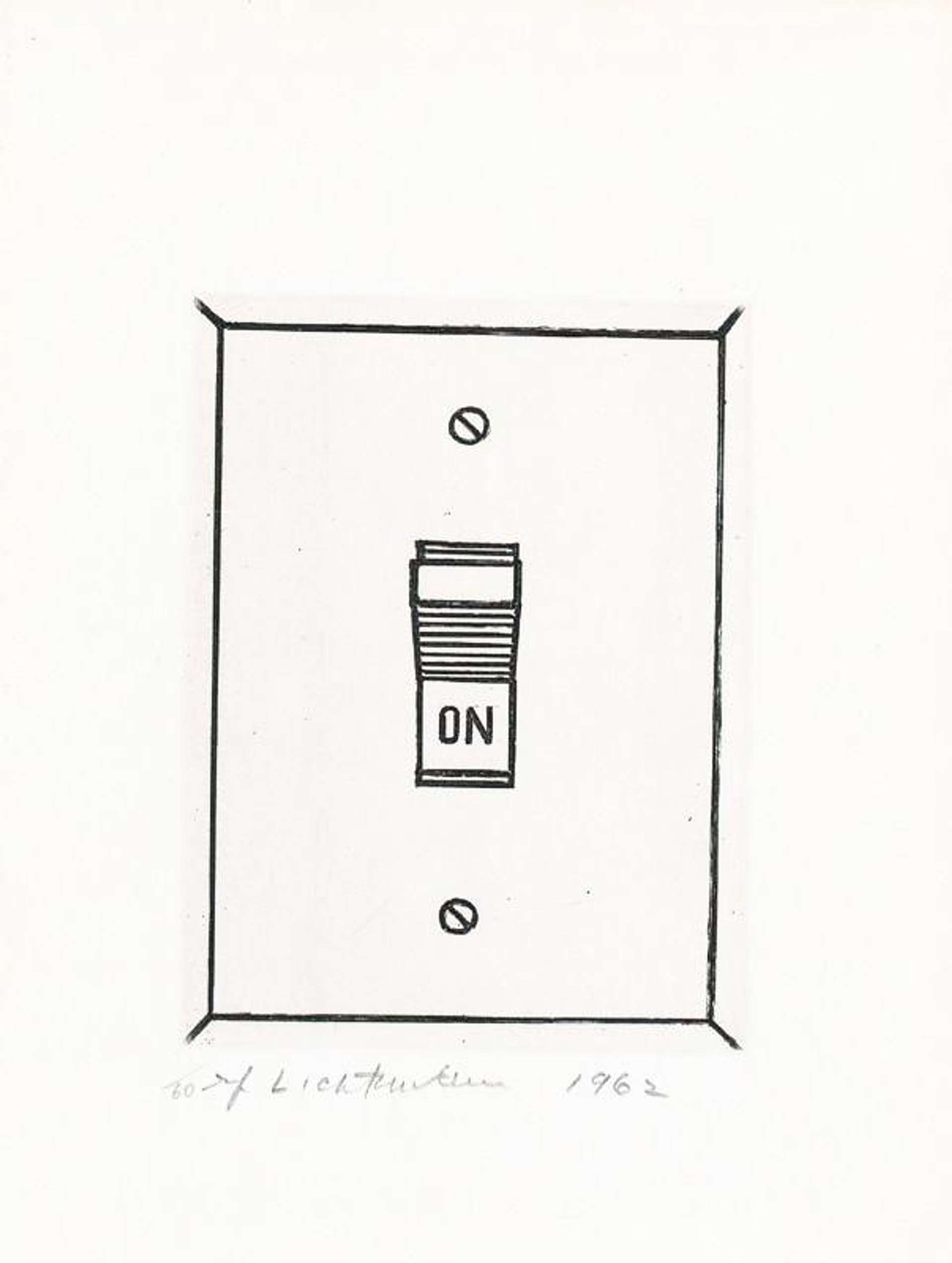 Roy Lichtenstein: On - Signed Print