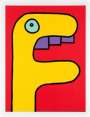 Thierry Noir: Yellow Crocodile - Signed Print