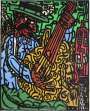 Robert Combas: Le Guitariste - Signed Print