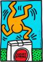 Keith Haring: Lucky Strike (blue) - Signed Print