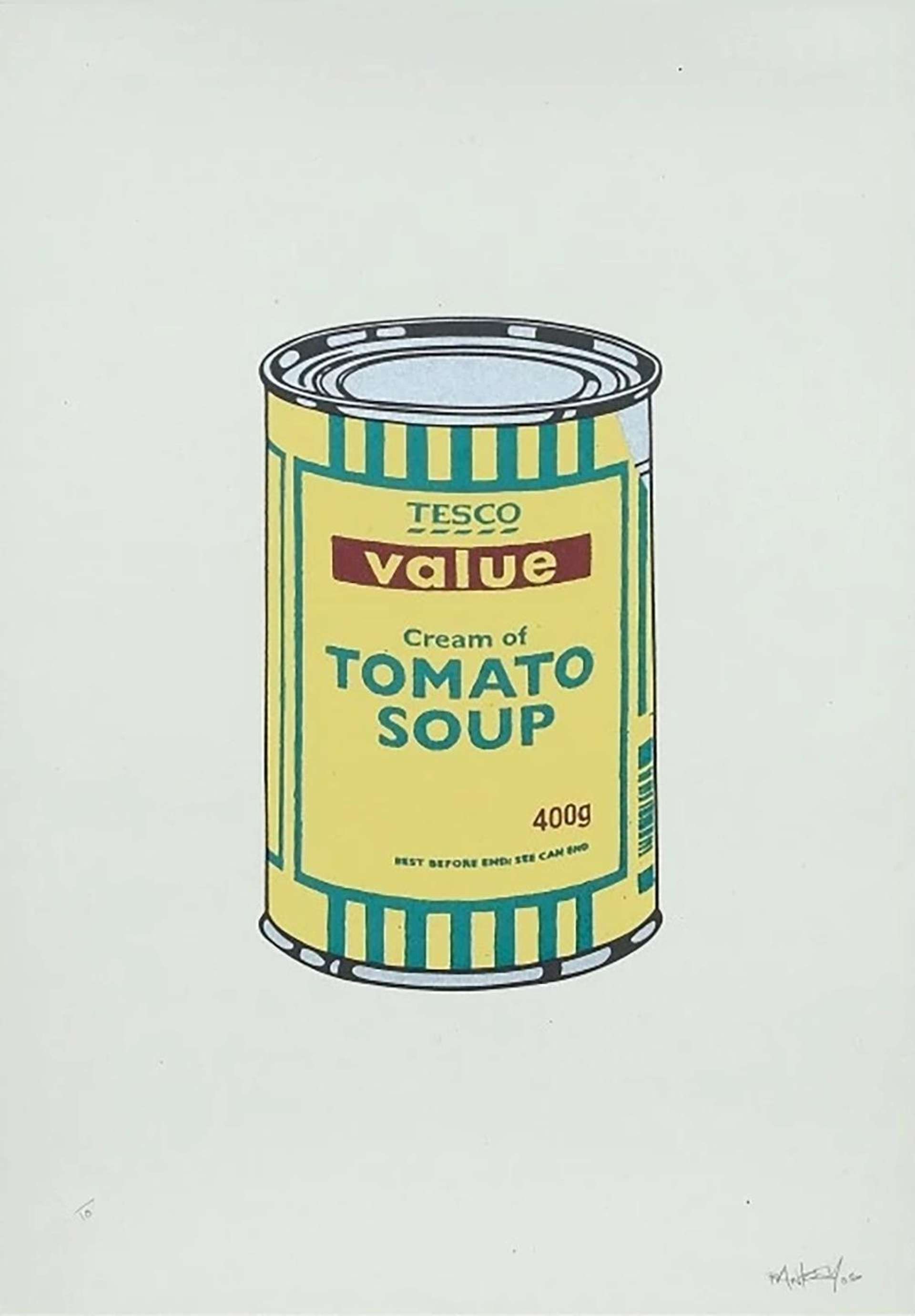 Soup Can (yellow, emerald and brown) - Signed Print by Banksy 2005 - MyArtBroker