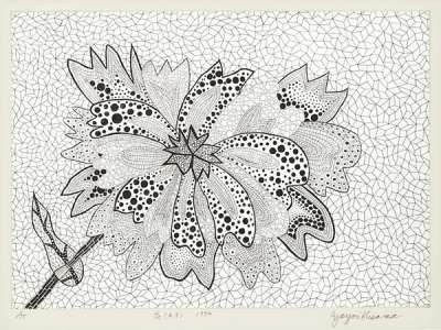 Flower (A-B) - Signed Print by Yayoi Kusama 1994 - MyArtBroker