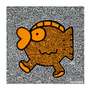 Mr Doodle: Orange Fish - Signed Print