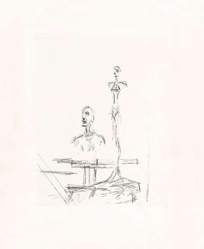 Dans L'Atelier - Signed Print by Alberto Giacometti 1965 - MyArtBroker