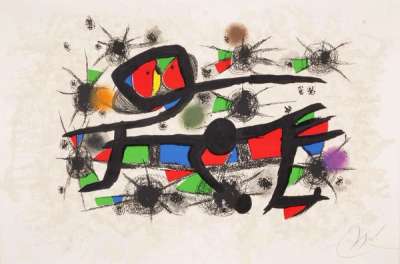 Joan Miró: Peinture = Poésie - Signed Print