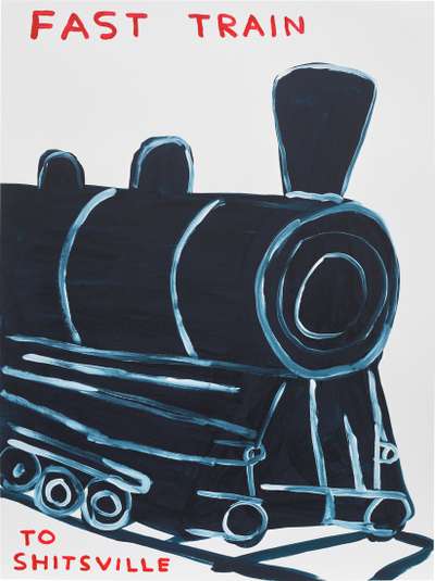Untitled (Fast Train To Shitsville) - Signed Print by David Shrigley 2021 - MyArtBroker