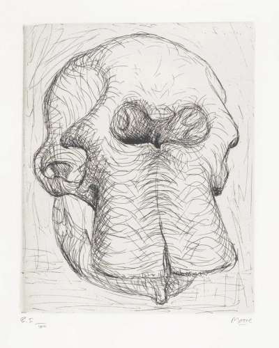 Elephant Skull I - Signed Print by Henry Moore 1970 - MyArtBroker