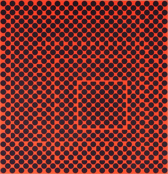 Victor Vasarely Vega Red (Signed Print) 1969 | MyArtBroker