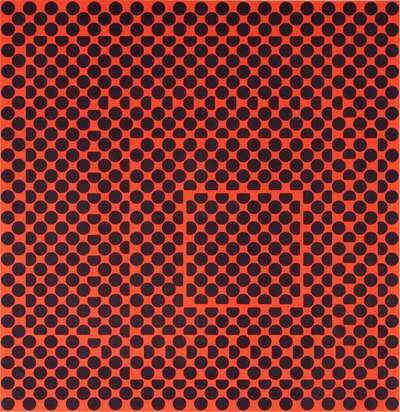 Vega Red - Signed Print by Victor Vasarely 1969 - MyArtBroker