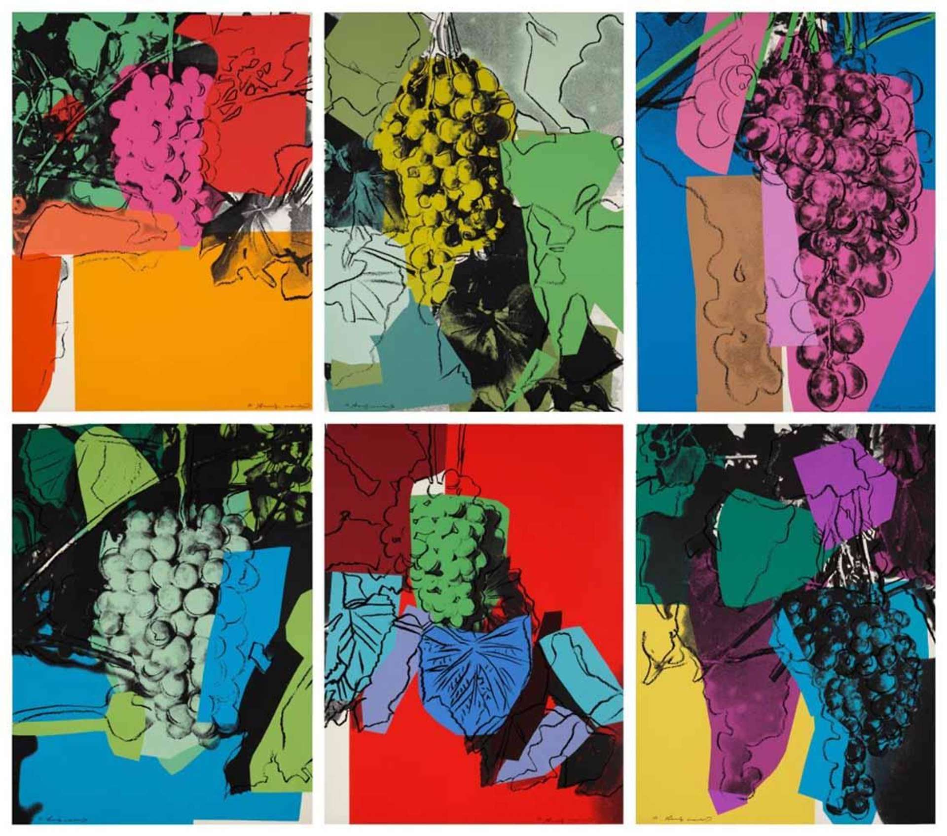 Grapes (complete set) - Signed Print by Andy Warhol 1979 - MyArtBroker