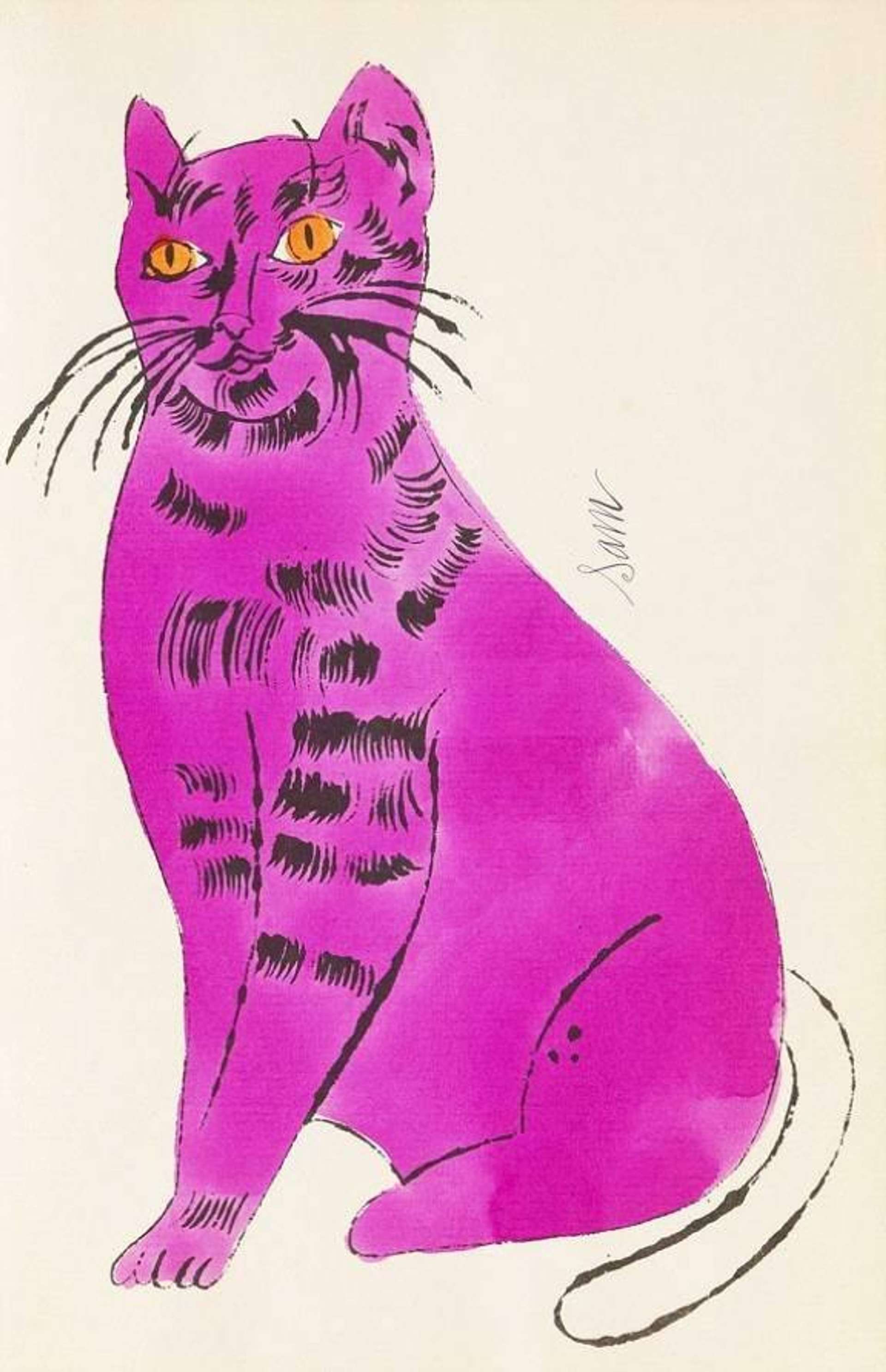 Andy Warhol: Cats Named Sam IV 51 - Unsigned Print
