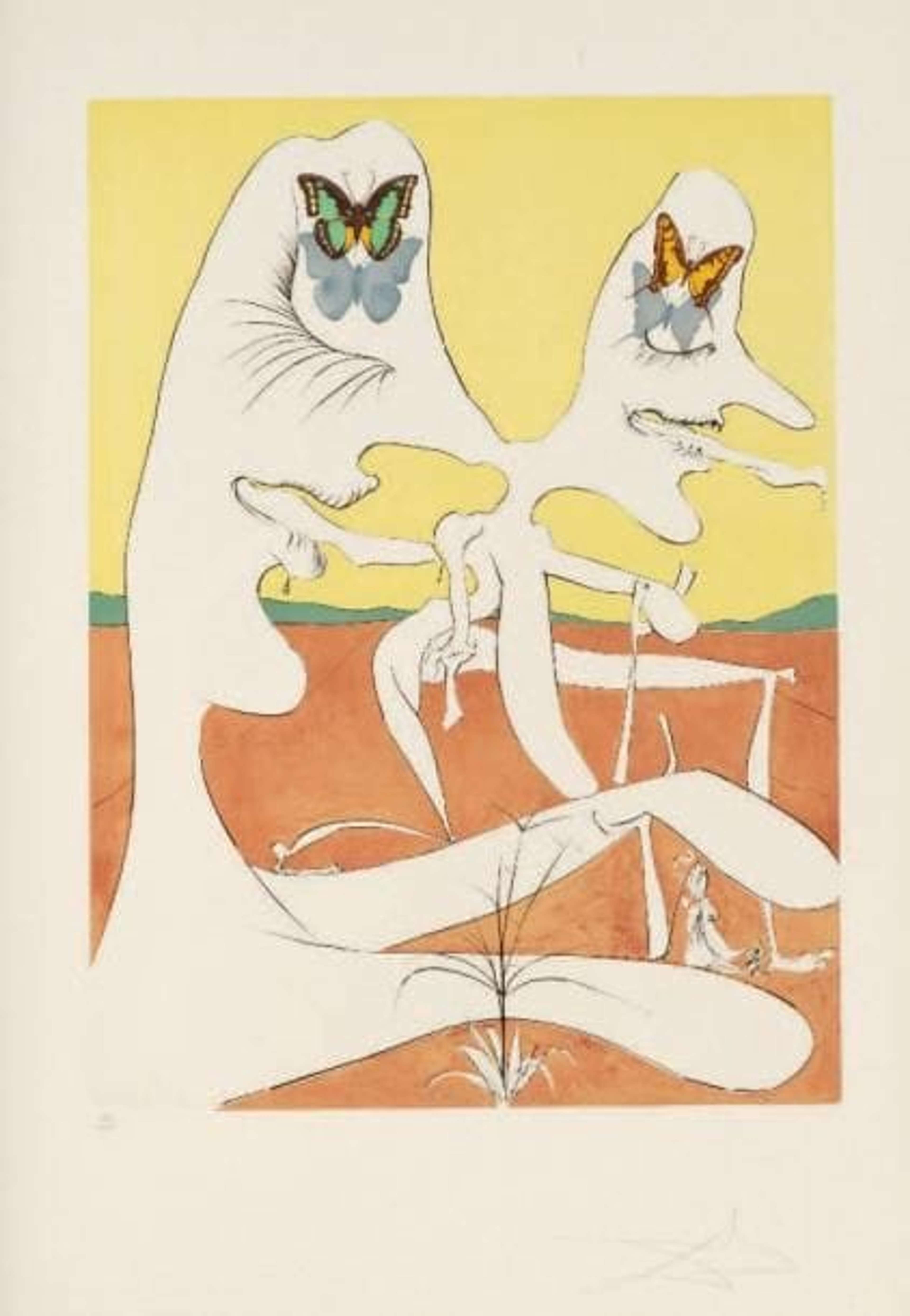 Butterflies Of Anti-Matter - Signed Print by Salvador Dali 1974 - MyArtBroker