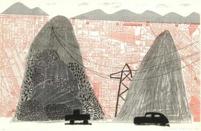 Mulholland Drive - Signed Print by David Hockney 1986 - MyArtBroker