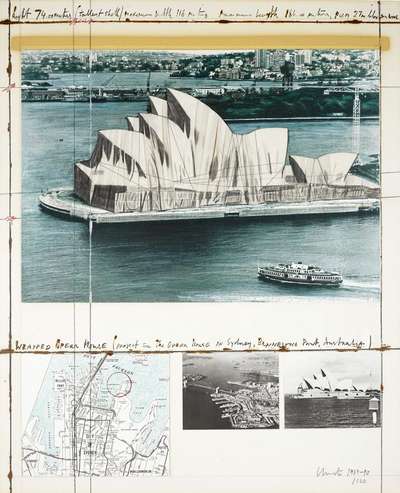 Wrapped Opera House, Project For Sydney - Signed Print by Christo 1991 - MyArtBroker