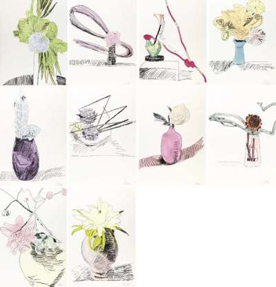 Flowers (F. & S. II.110-119) (complete set) - Signed Print by Andy Warhol 1974 - MyArtBroker