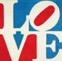 Robert Indiana: Chosen Love (white, red and blue) - Wool