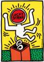Keith Haring: Lucky Strike (yellow) - Signed Print
