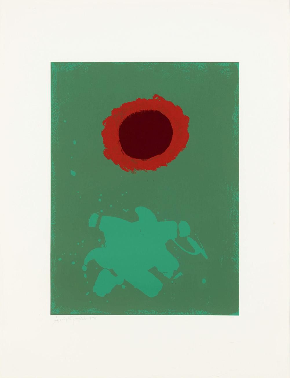 Adolph Gottlieb Chrome Green (Signed Print) 1972 | MyArtBroker