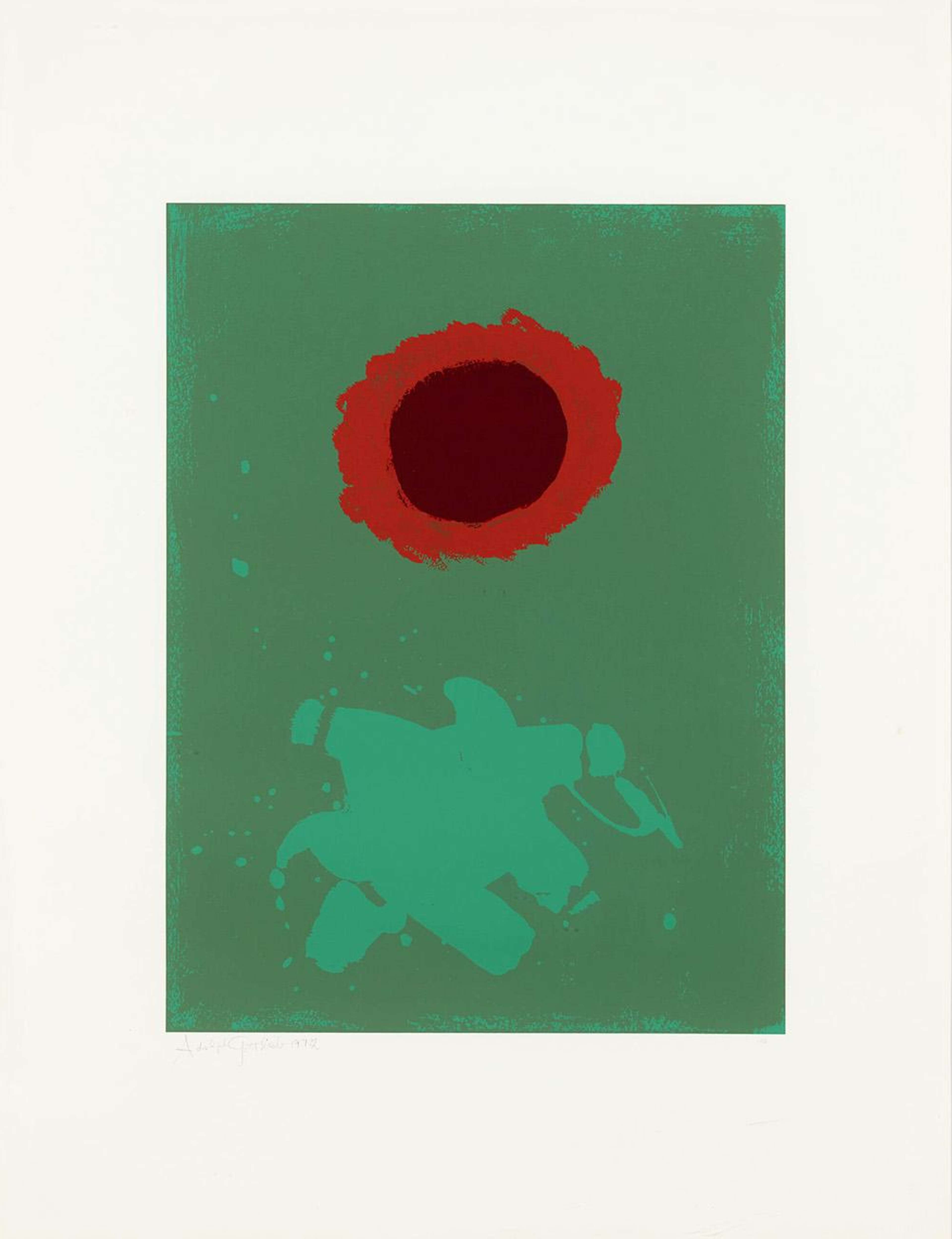 Chrome Green - Signed Print by Adolph Gottlieb 1972 - MyArtBroker