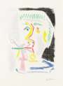 Pablo Picasso: Fumeur La Cigarette Verte - Signed Print