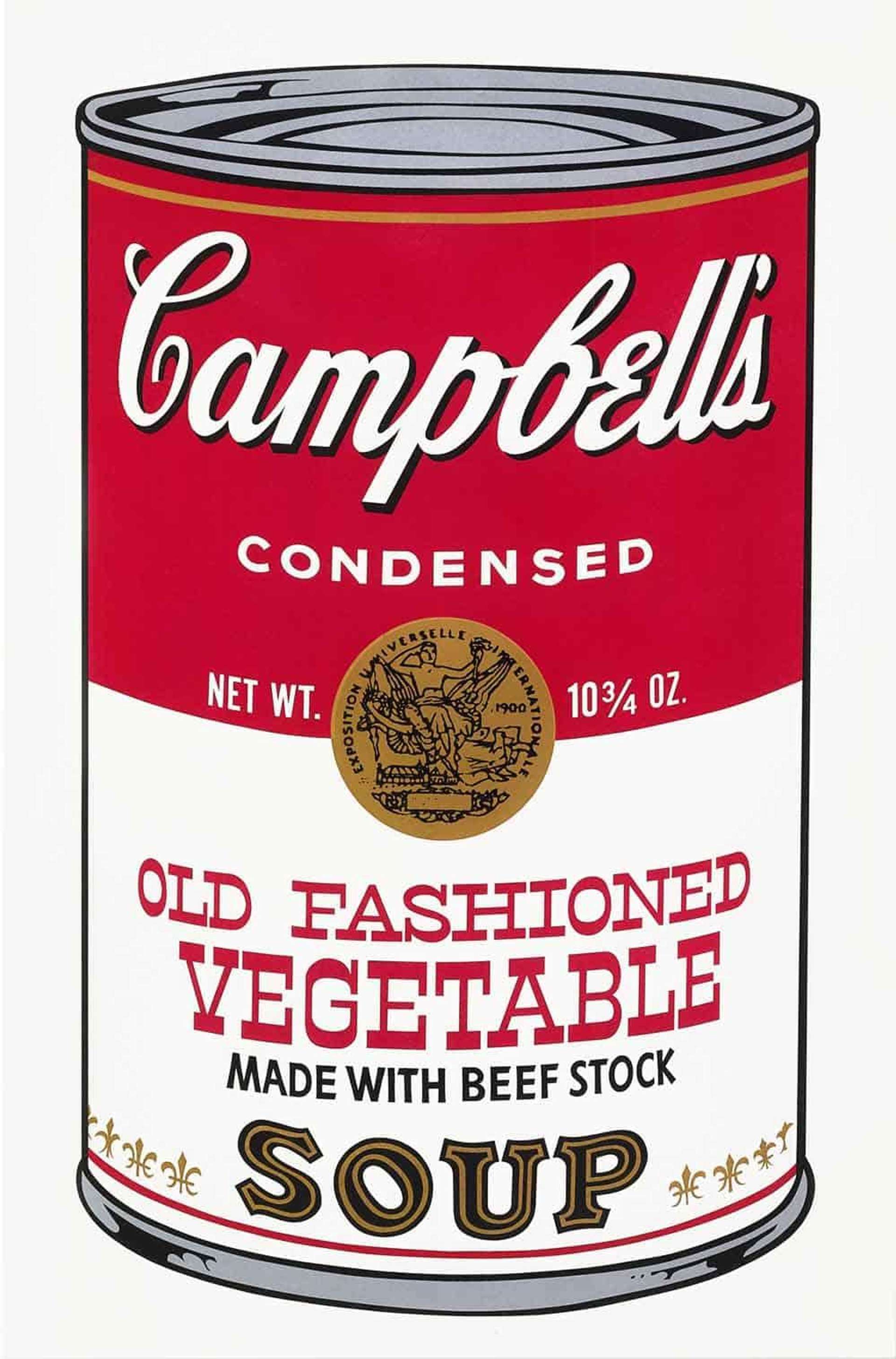 Andy Warhol: Campbell’s Soup II, Old Fashioned Vegetable (F. & S. II.54) - Signed Print