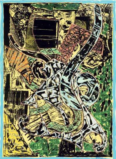 Frank Stella: Yellow Journal - Signed Print